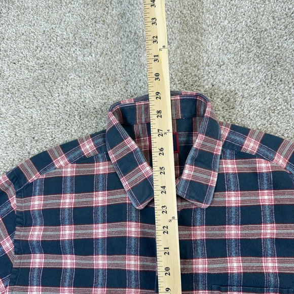 UNTUCKit Capranera Shirt Mens Large Green Red Plaid Cotton Long Sleeve Button Up - Picture 6 of 7